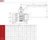 Кран шаровой муфта/резьба полнопроходной (рычаг) 1/2