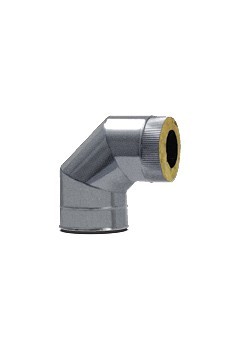 Сэндвич-колено 90° (439/0,8мм+нерж,) ф300x400 мм К