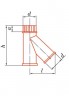 Тройник 135° d=180 mm